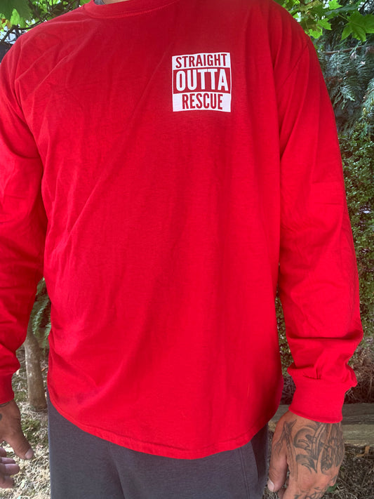Straight Outta Rescue Long Sleeve T-Shirt (unisex)